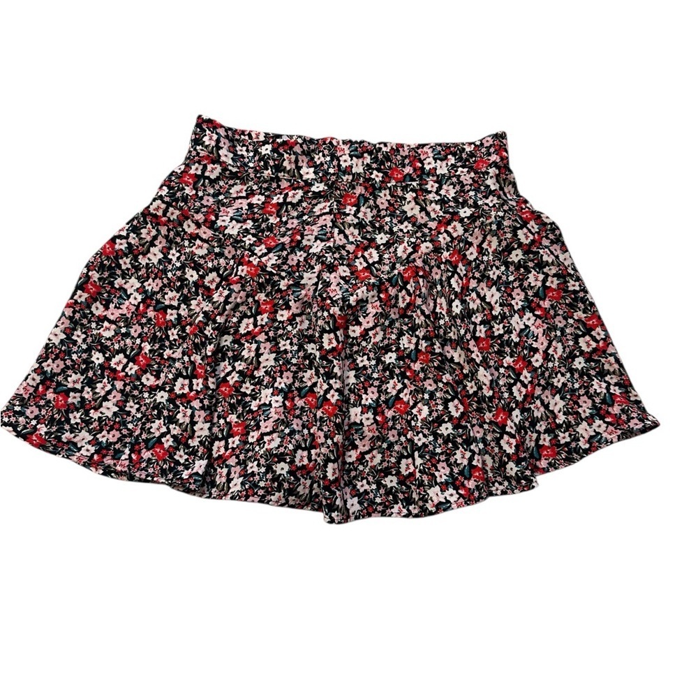 Zara Black Floral Skater Skirt - Picture 3 of 5